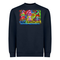 Navy accept understand love autism awareness western background Heavyweight Sweatshirt - BarkalooDesign