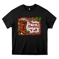 Black merry christmas yall Heavy Core Tee - RanaPortraitStore