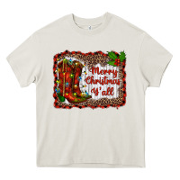 Cream merry christmas yall Heavy Core Tee - RanaPortraitStore
