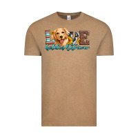 Vintage Coffee love golden retriever Vintage Tee - Artiststas