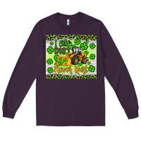 Plum a little dirt never hurt st patrick s bulldozer Long Sleeve Tee - JahusDesignShop