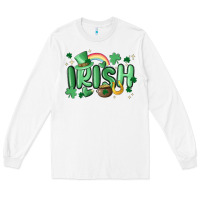 White irish Long Sleeve Tee - MaliasSmallBusiness