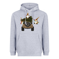 Heather Grey Gnomes Truck Car  Christmas Heavyweight Hoodie - Bettercallsaul
