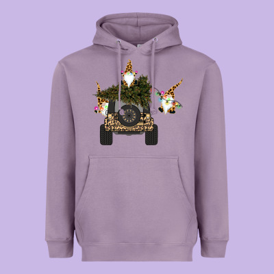 Gnomes Truck Car  Christmas Heavyweight Hoodie Designed By Bettercallsaul