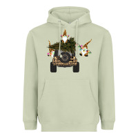 Matcha Gnomes Truck Car  Christmas Heavyweight Hoodie - Bettercallsaul
