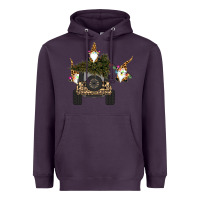 Plum Gnomes Truck Car  Christmas Heavyweight Hoodie - Bettercallsaul