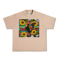 Burro western coop animals rooster sunflowers cowhide wooden serape glitter Urban Heavy Tee - Artiststas
