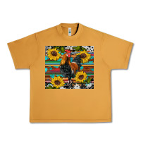 Peanut Butter western coop animals rooster sunflowers cowhide wooden serape glitter Urban Heavy Tee - Artiststas
