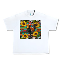 White western coop animals rooster sunflowers cowhide wooden serape glitter Urban Heavy Tee - Artiststas
