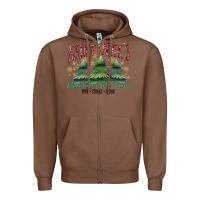 Chestnut Saint Nick's Christmas Tree Farm Zipper Hoodie - MaliasSmallBusiness
