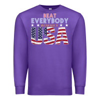 Purple Usa Beat Everybody Premium Sweatshirt - Bettercallsaul