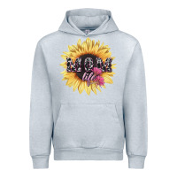 Heather Grey Mom life sunflower mother's day Urban Hoodie - HowdyJamesFarm
