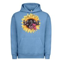 Pigment Pebble Blue Mom life sunflower mother's day Urban Hoodie - HowdyJamesFarm