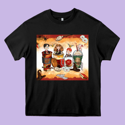Harry Coffee Cups Heavy Core Tee Designed By Zillion Design Studio