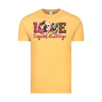 Vintage Mustard love english bulldogs Vintage Tee - Artiststas