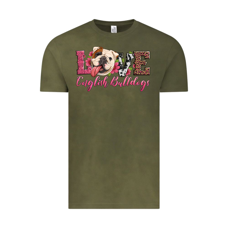 Love English Bulldogs Vintage Tee by Artiststas | Teevron