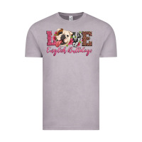 Vintage Zinc love english bulldogs Vintage Tee - Artiststas