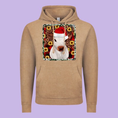 Heifer Christmas Vintage Hoodie Designed By Jahusdesignshop