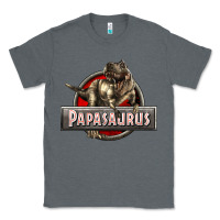 Charcoal Heather Papasaurus T-Rex Classic Tee - LillyAllenDesigns