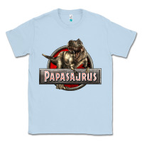 Dusty Blue Papasaurus T-Rex Classic Tee - LillyAllenDesigns
