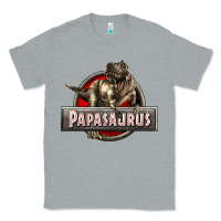 Heather Grey Papasaurus T-Rex Classic Tee - LillyAllenDesigns