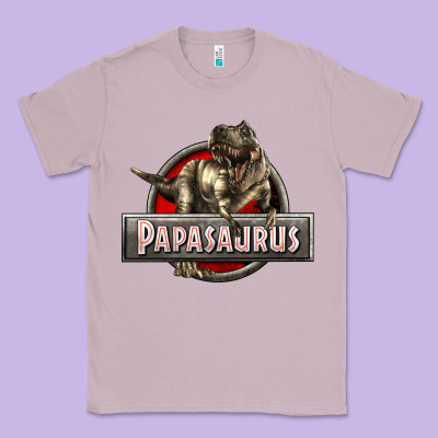 Papasaurus T-rex Classic Tee Designed By Lillyallendesigns
