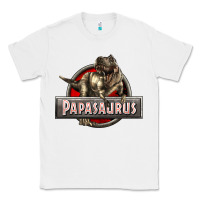 White Papasaurus T-Rex Classic Tee - LillyAllenDesigns