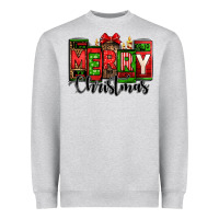 Heather Grey merry christmas license plate letters Heavyweight Sweatshirt - Jasminsmagicworld