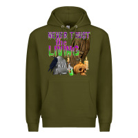 Army Green Never Trust The Living Premium Hoodie - texasbilliewilder