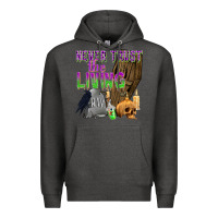 Charcoal Heather Never Trust The Living Premium Hoodie - texasbilliewilder