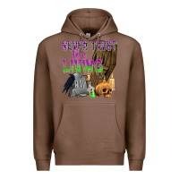 Chestnut Never Trust The Living Premium Hoodie - texasbilliewilder