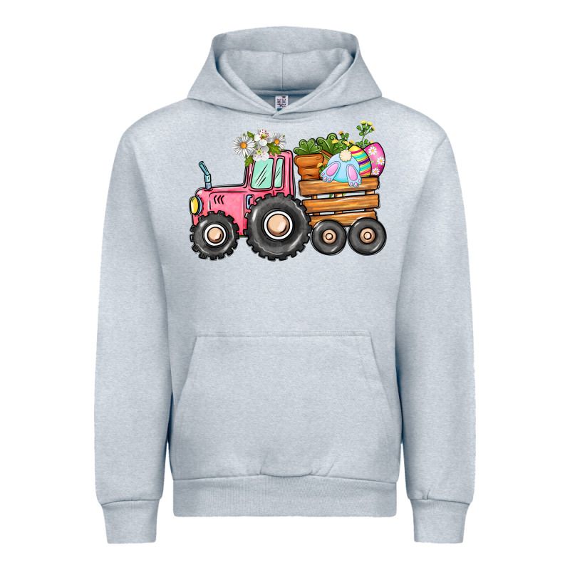 Easter Bunny Tractor Urban Hoodie by CowGirlArtShop | Teevron