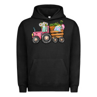 Pigment Black Easter bunny tractor Urban Hoodie - CowGirlArtShop