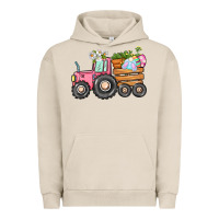 Pigment French Oak Easter bunny tractor Urban Hoodie - CowGirlArtShop