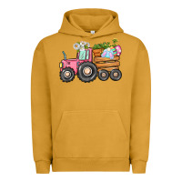 Pigment Peanut Butter Easter bunny tractor Urban Hoodie - CowGirlArtShop