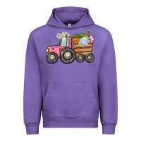 Tulip Easter bunny tractor Urban Hoodie - CowGirlArtShop