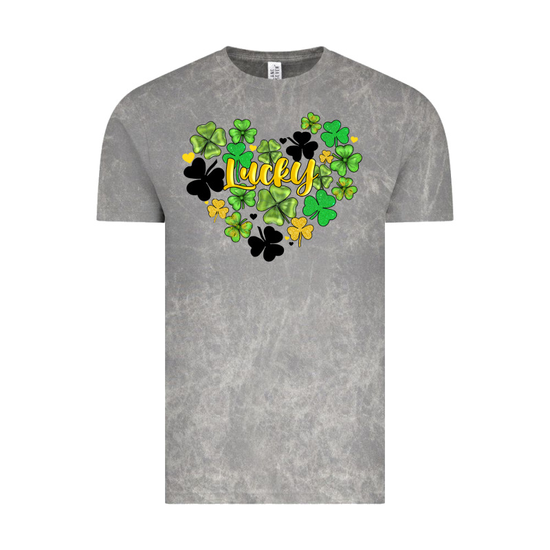 Lucky Heart Shaped Clover Vintage Tee by AdoDesignShop | Teevron