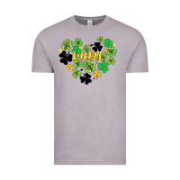 Vintage Zinc lucky heart shaped clover Vintage Tee - AdoDesignShop