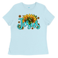 Jesus Sunflower Ladies Tee | Teevron