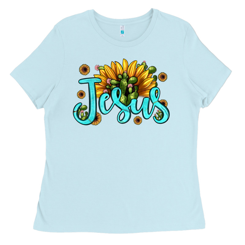Jesus Sunflower Ladies Tee by JahusDesignShop | Teevron
