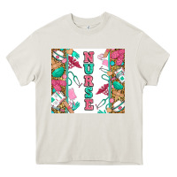 Cream nurse Heavy Core Tee - Zillion Design Studio