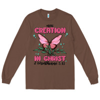 Chestnut new creation in christ 2 corinthians5.17 Long Sleeve Tee - MaliasSmallBusiness
