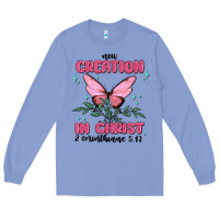 Colony Blue new creation in christ 2 corinthians5.17 Long Sleeve Tee - MaliasSmallBusiness