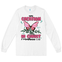 White new creation in christ 2 corinthians5.17 Long Sleeve Tee - MaliasSmallBusiness
