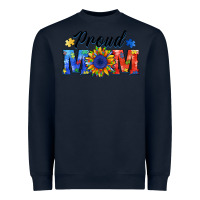 Navy proud mom autism Heavyweight Sweatshirt - BarkalooDesign