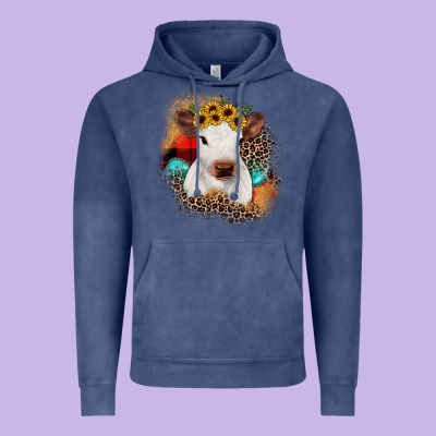 Christmas Heifer Vintage Hoodie Designed By Jahusdesignshop