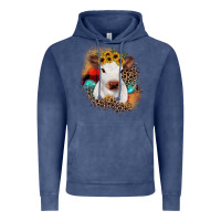 Vintage Denim christmas heifer Vintage Hoodie - JahusDesignShop