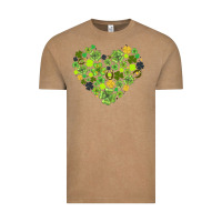 Vintage Coffee heart shaped clover Vintage Tee - AdoDesignShop