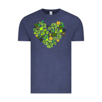 Vintage Denim heart shaped clover Vintage Tee - AdoDesignShop
