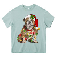 Arona Christmas english bulldog Heavy Core Tee - BarkalooDesign